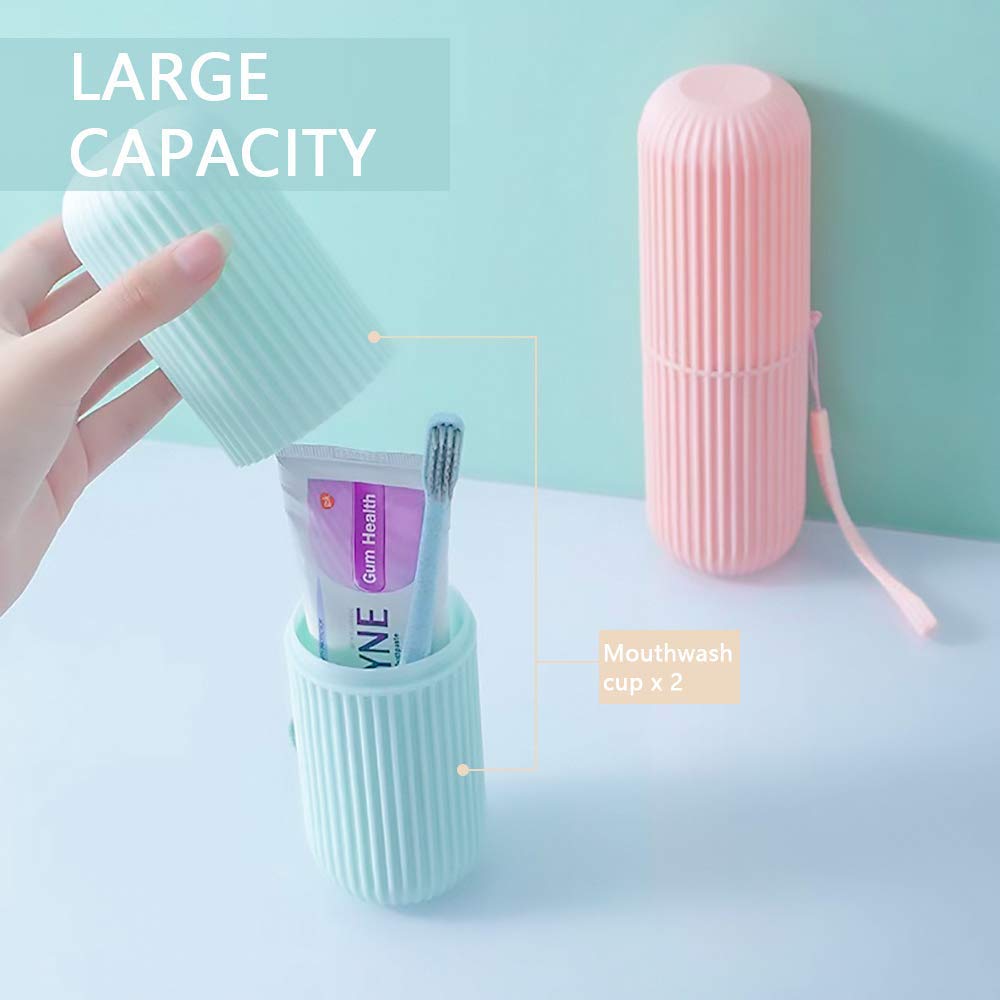 Tooth Cup Travel Toothbrush Box Portable Wash Cup Brush Mouth Cup Set Large Toothpaste Toothbrush Storage Box