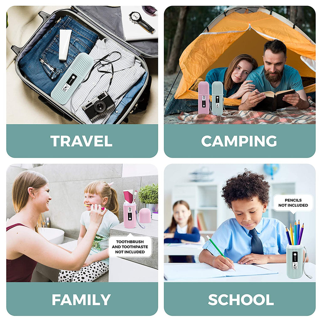 Tooth Cup Travel Toothbrush Box Portable Wash Cup Brush Mouth Cup Set Large Toothpaste Toothbrush Storage Box