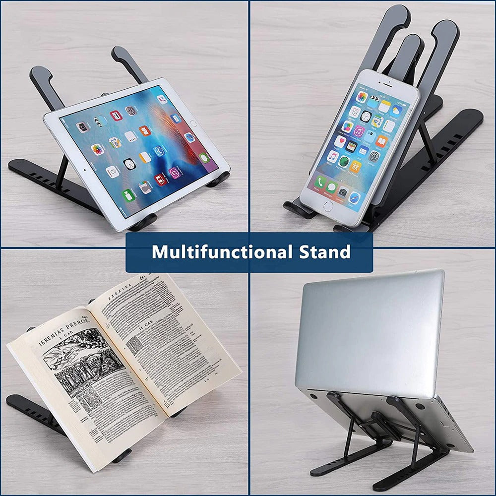 Universal Laptop Stand Adjustable Notebook Holder for Macbook Non-slip Foldable Cooling Base Bracket for Laptop/Tablet/phone